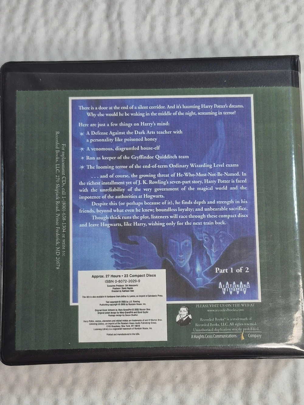 J.K. Rowling Harry Potter Order of the Phoenix Unabridged Audio CD Jim Dale